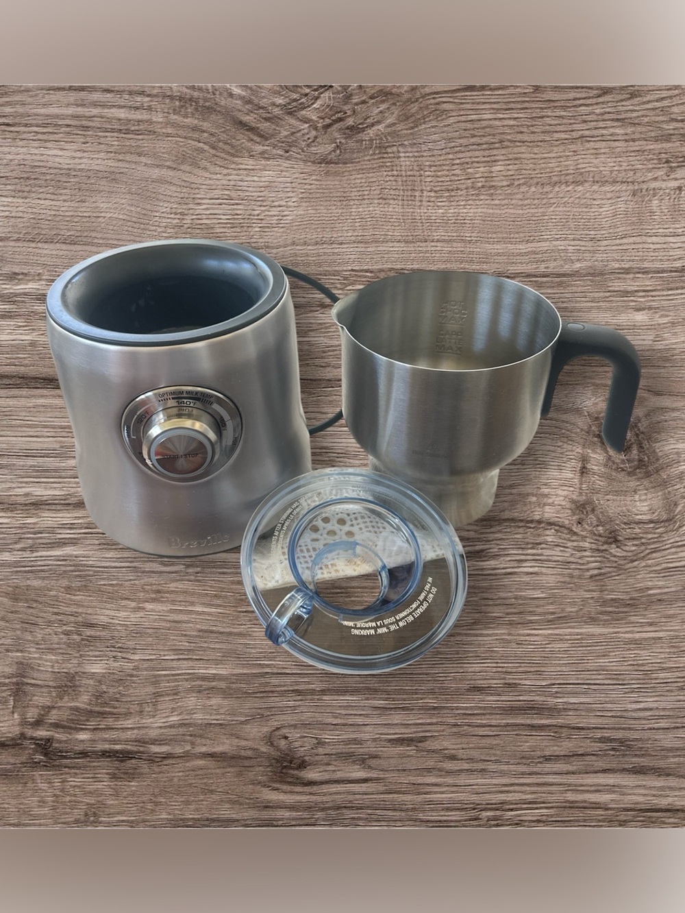 Breville stainless steel milk frother Model BMF600XL